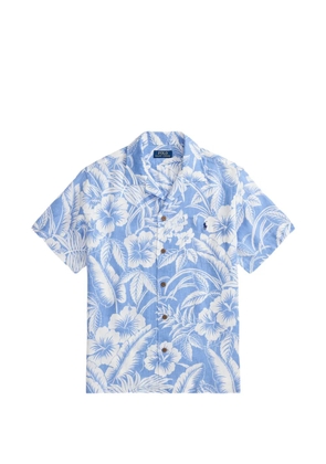 Polo Ralph Lauren floral-print pocket shirt - Blue