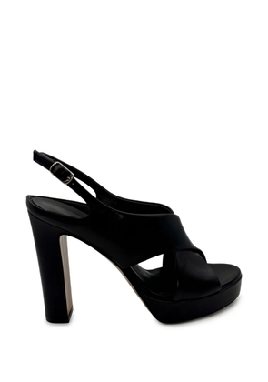 GUGLIELMO ROTTA crossover platform pumps - Black