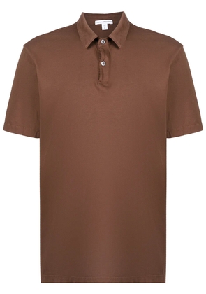 James Perse plain polo shirt - Brown