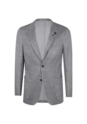 Lardini flower-pin blazer - Grey