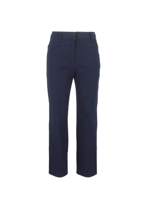 Escada Pre-Owned straight-leg high-rise trousers - Blue