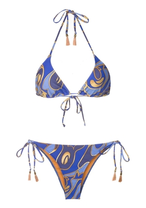 Lygia & Nanny graphic-print bikini - Blue