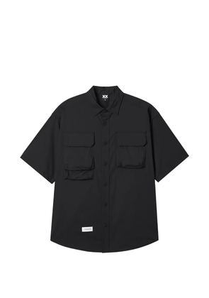 FINGERCROXX pocket-detail short-sleeve shirt - Black