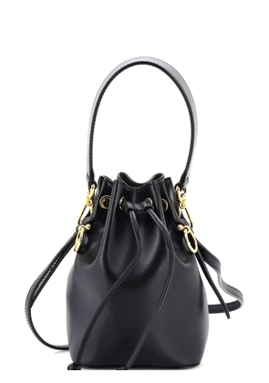 Fendi Pre-Owned Mon Tresor Leather Mini bucket bag - Black