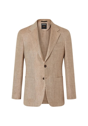 Zegna patch-pocket blazer - Neutrals