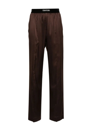 TOM FORD straight-leg pyjama bottoms - Brown