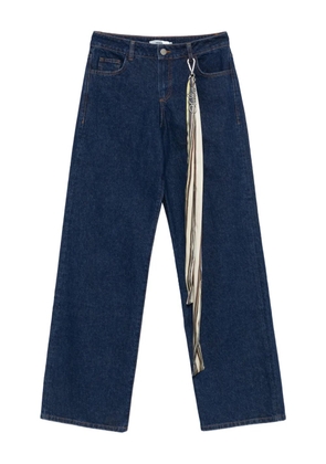 SIEDRES Odette scarf-detail jeans - Blue