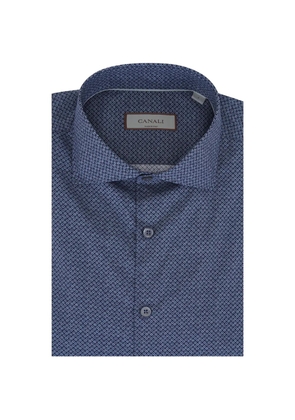 Canali patterned shirt - Blue