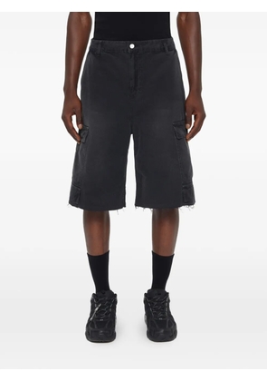 44 LABEL GROUP frayed-hem shorts - Black