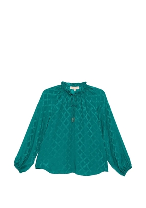 Michael Kors monogram blouse - Blue