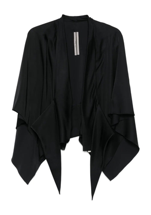 Rick Owens ruffled draped top - Black