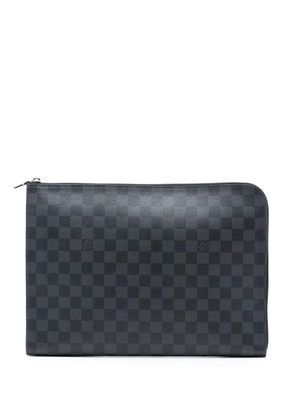Louis Vuitton Pre-Owned 2018 Damier Graphite Pochette Jour GM clutch bag - Black