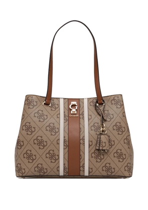 GUESS USA Erenia monogram-pattern tote bag - Neutrals