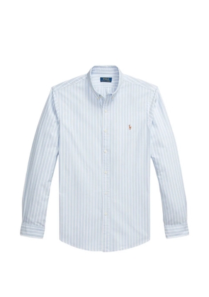 Polo Ralph Lauren logo-detail striped shirt - Blue