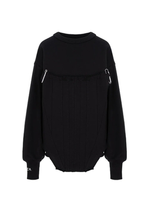 HAMZA Seoul corset sweater - Black