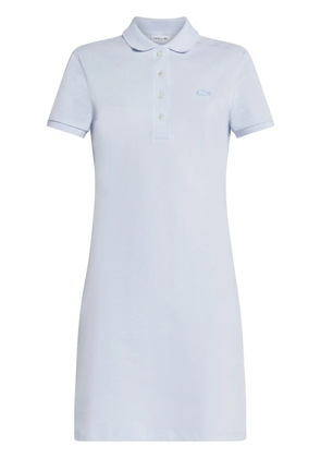 Lacoste logo-appliqué cotton polo dress - Blue