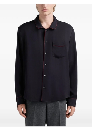 Bally twill chest-pocket shirt - Blue