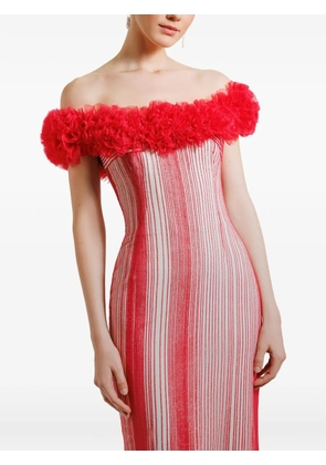 Gemy Maalouf off-the-shoulder maxi dress - Red