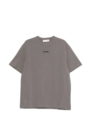 CIARAN logo-embroidery T-shirt - Grey