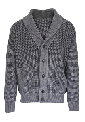 Zegna shawl-collar cardigan - Grey