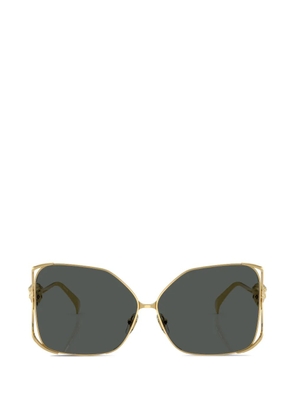 Versace Eyewear Medusa square-frame sunglasses - Gold
