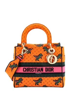 Christian Dior Pre-Owned Lady D-Lite Bag Embroidered Canvas Medium satchel - Green