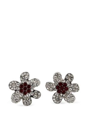 Marni flower-motif earrings - Silver