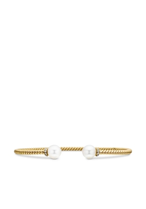 David Yurman 18kt yellow gold Solari Cablespira diamond bracelet(2.3mm)