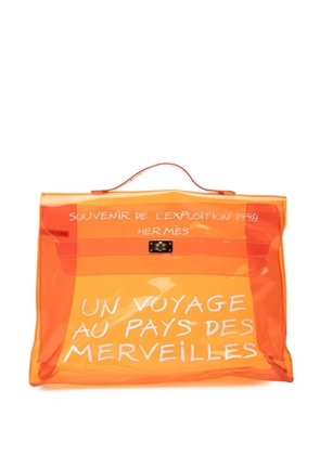 Hermès Pre-Owned 1998 Vinyl Souvenir De L Exposition Kelly handbag - Orange