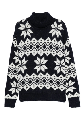 THE NEW SOCIETY snowflake-embroidered sweatshirt - Blue