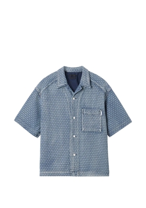 FIVE CM textured boxy shirt - Blue