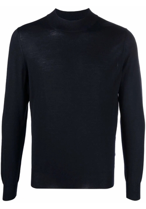 Barba crew-neck knit jumper - Blue
