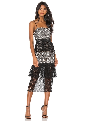 NBD Dolores Midi Dress in Black. Size XS. Also in S.