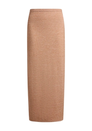 12 STOREEZ merino-linen skirt - Neutrals