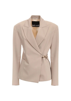 Just Cavalli buckle-detail blazer - Neutrals