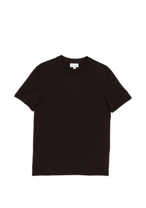 Lacoste logo-patched crewneck T-shirt - Brown