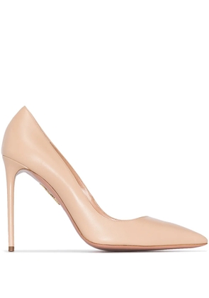 Aquazzura Purist 105mm leather pumps - Neutrals