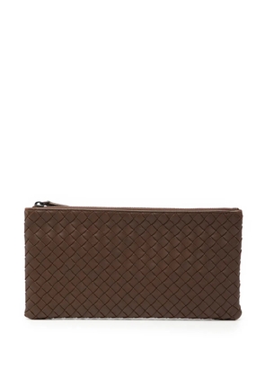 Bottega Veneta Pre-Owned 2012-2026 Nappa Intrecciato Zip pouch - Brown
