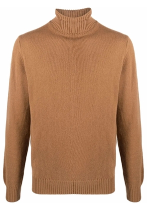 Dell'oglio roll-neck knitted jumper - Brown