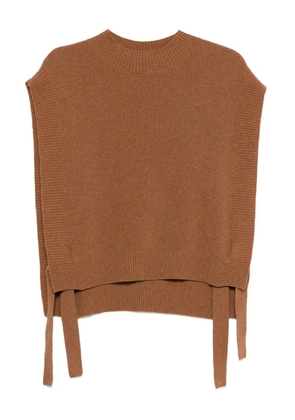 A.P.C. strap-detail vest - Brown