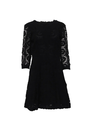 Maje Renita floral-lace mini dress - Black
