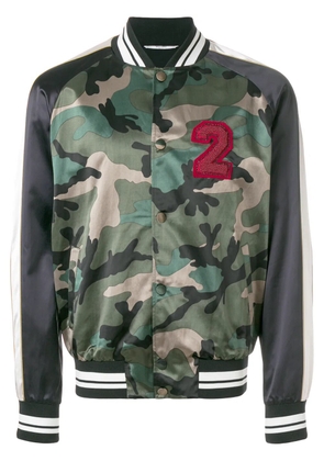 Valentino Garavani camouflage bomber jacket - Green