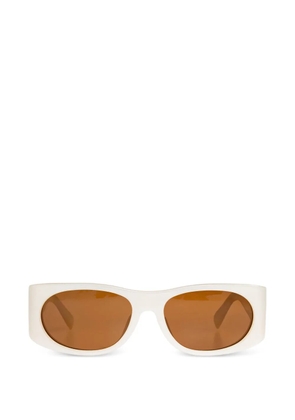 Jacquemus oval-frame sunglasses - Neutrals