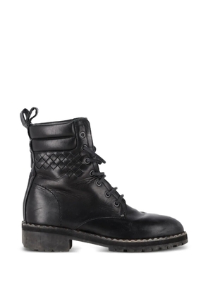 Bottega Veneta Pre-Owned Eldfell leather combat boots - Black