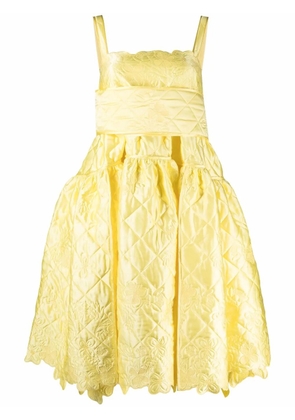 Cecilie Bahnsen quilted June dress - Yellow