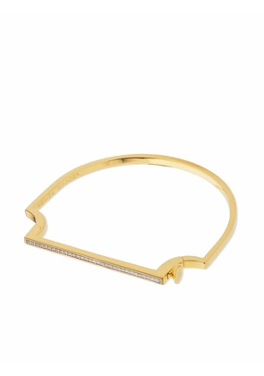 Monica Vinader signature skinny diamond bangle - Gold