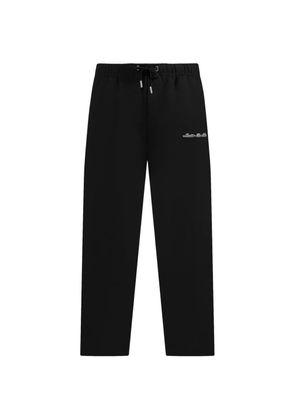 Manière De Voir Taylor logo-embroidery black wide-leg track pants