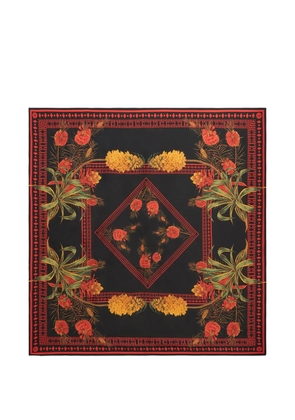 Blumarine floral-print scarf - Black