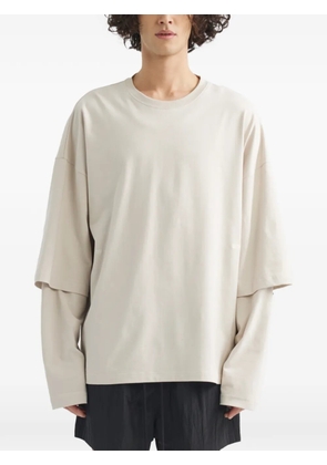 Off Duty double sleeve kinder T-shirt - Neutrals