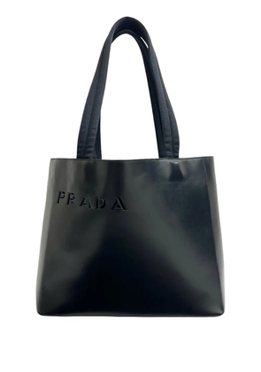 Prada Pre-Owned 2010-2025 Spazzolato Laser Cut Logo tote bag - Black